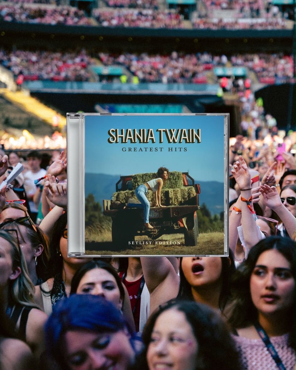ShaniaTwain's tweet photo. UK fans! I have made a special edition of 'Little Miss Twain' that comes with my greatest hits too, so you can have the songs we’ll be singing together at Wembley Stadium and the new album all in one place - From the hits you’ve made part of your lives to the new stories I can’t wait for you to hear ❤️ Pre-order it now exclusively on my official UK store. https://t.co/8fVl2g775N