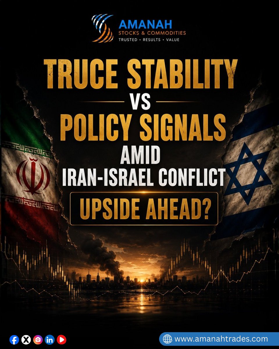 AmanahSandC's tweet photo. Geopolitical Tides: Truce Stability vs. Policy Signals 📊🏳️

The global financial landscape continues to balance on a fine line. As market participants track potential truce stability surrounding the Iran-Israel conflict, incoming monetary and economic policy signals are simultaneously introducing a new layer of friction. The big question taking center stage: Is there an upside ahead for key asset classes?

Key Macro Focus Areas:

Geopolitical Realignment: How temporary truce dynamics or prolonged instability alter risk-premium calculations in commodities like Crude Oil and Gold.

Policy Intersections: Central bank directions and macroeconomic signals competing directly with headlines for directional control.

Market Outlook: Identifying structural breakout points as asset charts attempt to stabilize amid ongoing global noise.

In a market driven by both breaking geopolitics and strict policy data, navigating with an objective, risk-managed approach remains a trader's absolute asset.

🌐 For professional charts and real-time market data, visit: https://t.co/fbuqWSFRfS