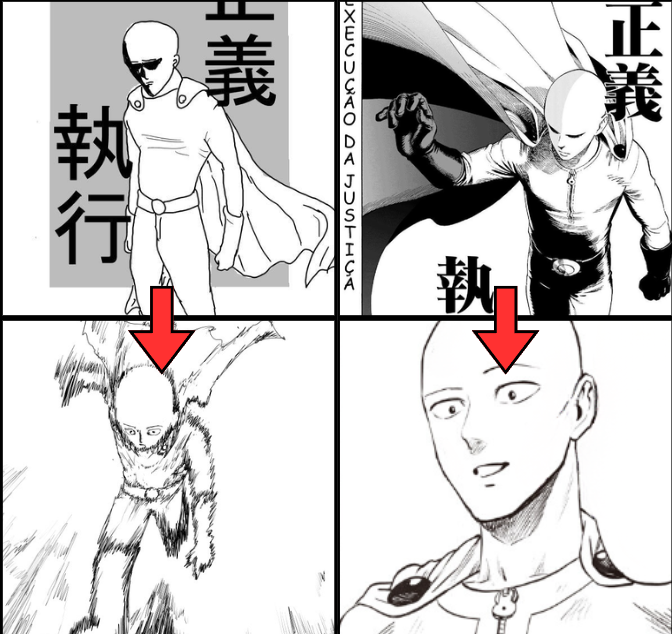 CentralDeOPM's tweet photo. Primeira e última aparição do Saitama no mangá e webcomic

#OnePunchMan https://t.co/MUikTU56Nr
