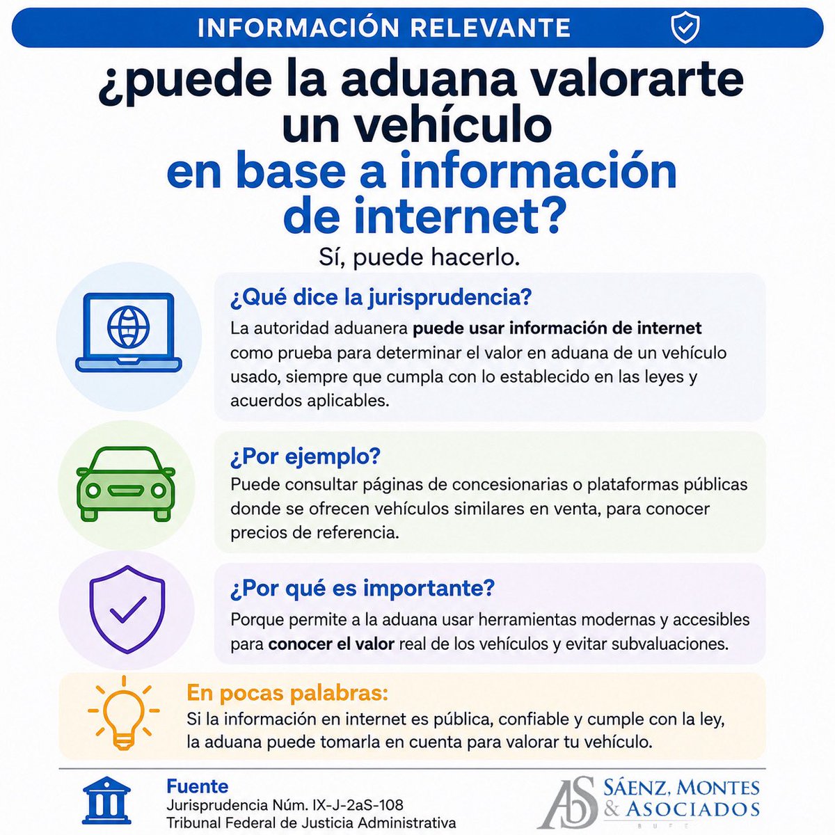 BufeteSaenz's tweet photo. ¿Puede? Sí. Pero es importante siempre revisar la metodología, fundamento y motivos.
#NuevoLaredo #Aduana #importaciones https://t.co/nojYi4x6NV