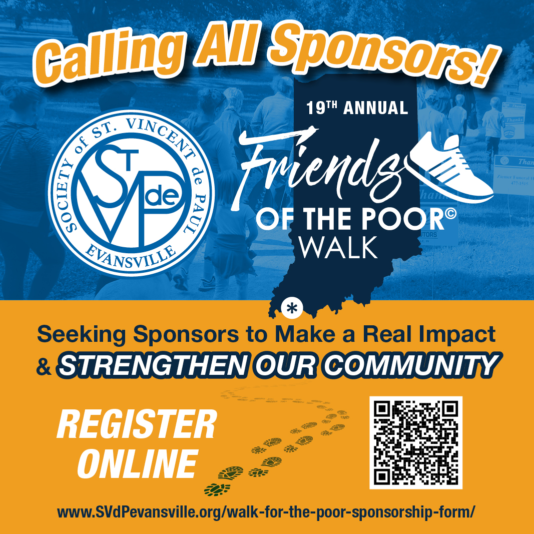SVdPEVV's tweet photo. Sponsorships OPEN for the 2026 Friends of the Poor Walk! We’re inviting local businesses and community partners to step in as sponsors, show you care about the community, and make a real impact. Register online today - https://t.co/0ohsx6WJXt https://t.co/Osg6qMoI97