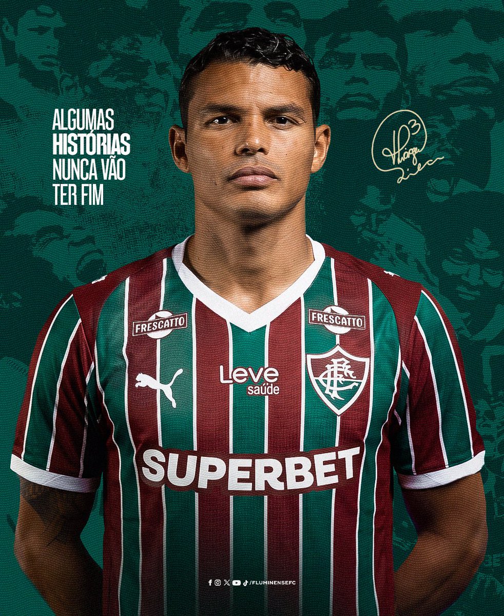 futebol_info's tweet photo. 🚨 URGENTE!

VOLTOU! Fluminense acaba de anunciar o retorno do zagueiro Thiago Silva.

📸 FFC https://t.co/hghMhszri8