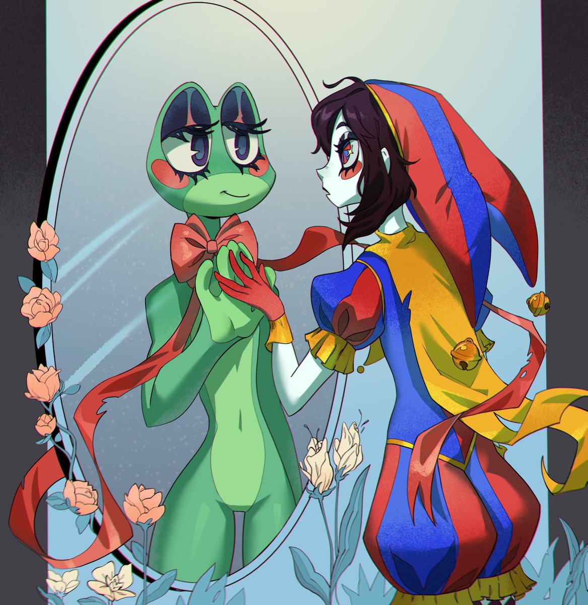 strawberry_cat's tweet photo. #POMNI #TADC #RIBBIT https://t.co/JA9MoYDDVe