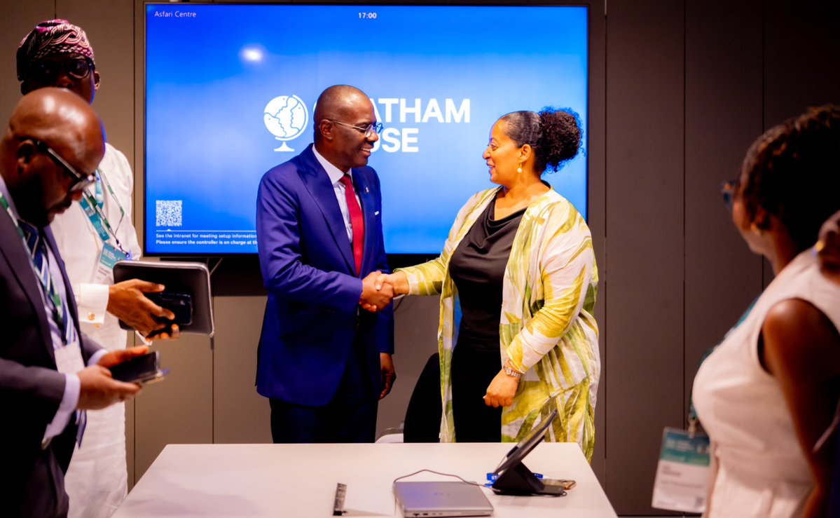 jidesanwoolu's tweet photo. I had a meeting with Tighisti Amare, Director of the Africa Programme at Chatham House, London.

We focused on Nigeria’s development through the Lagos lens, touching on economic, social and political issues, as well as the country’s future direction.

I shared my perspective on the current socio-economic realities and highlighted the peaceful and credible election recently held in Ekiti State. I also encouraged a more balanced view of Africa, one that recognises not only our challenges but also the progress, opportunities and successes across the continent.