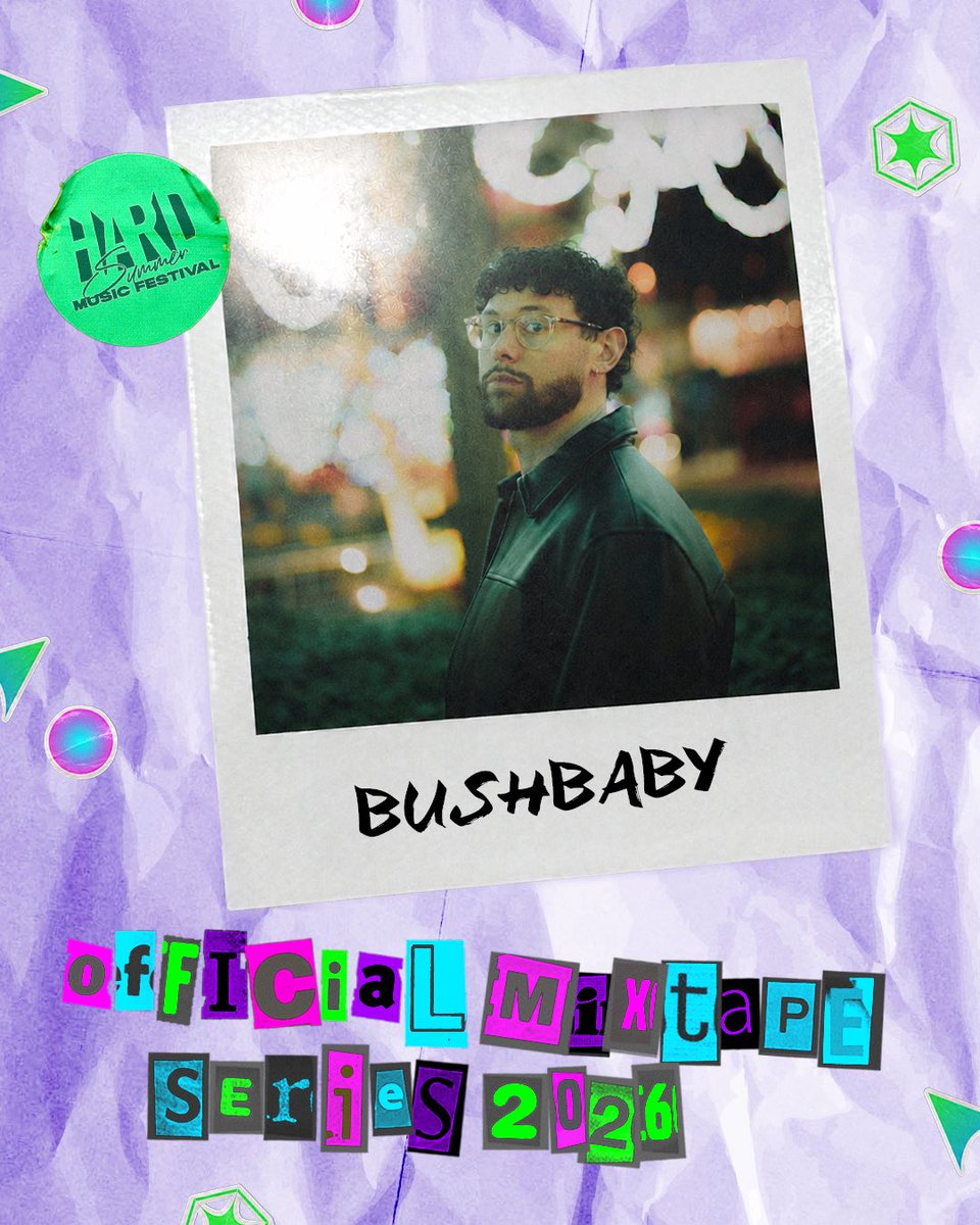 HARDFEST's tweet photo. The countdown to HARD Summer is on, so we're passing the aux over to artists from the lineup for our Official Mixtape Series to set the vibes just right. 🤝🔊

First up is Bushbaby, spotlighting swung rhythms, jungle influences, &amp; his sounds driving the next wave of UKG. https://t.co/KRL5IptCKh