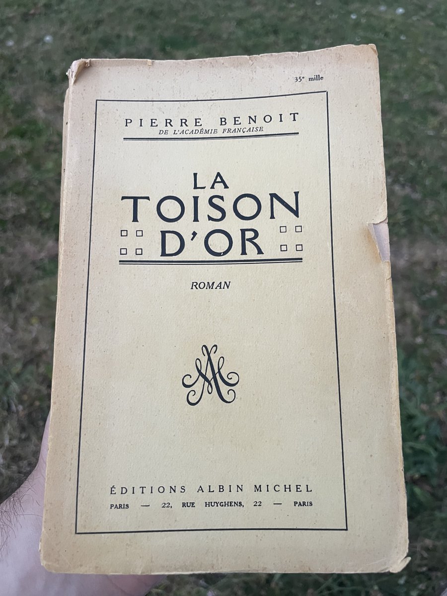 FranckAbed's tweet photo. Nouvelle lecture📙
La Toison d'or
Pierre Benoit
#Orient #Libertés #Philosophie #Perse #Poèmes https://t.co/1FTaGlZQBg