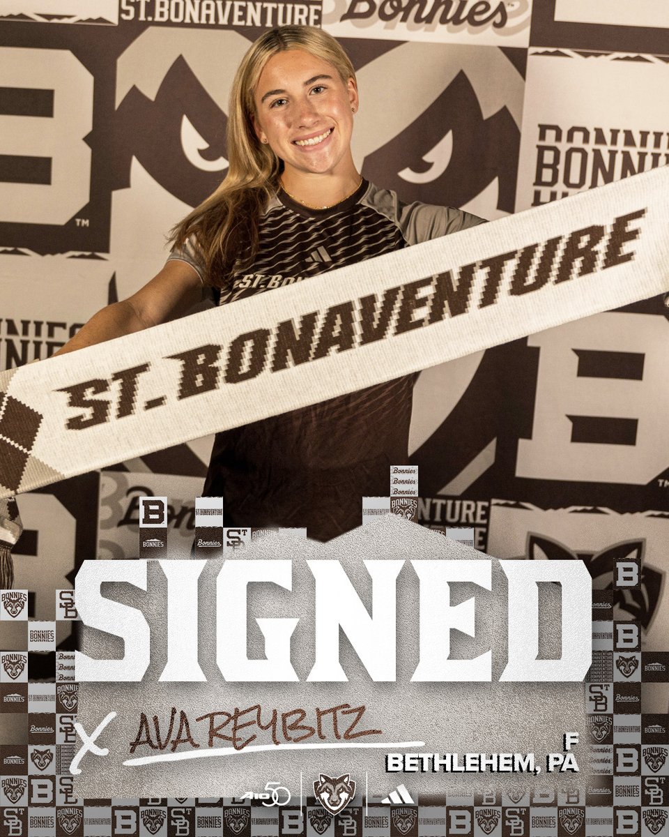 BonniesWSoccer's tweet photo. We're excited to welcome the newest members of the #Bonnies!
🟤🐺⚪

Ava Reybitz posted 19 goals and 8 assists as a senior forward at Perkiomen School in Bethlehem, Pa. She was a 2x. Team MVP &amp; was also a CAA Commissioner’s Honor Roll honoree as a freshman at William &amp; Mary 🫡 https://t.co/fxxHyOYAdY