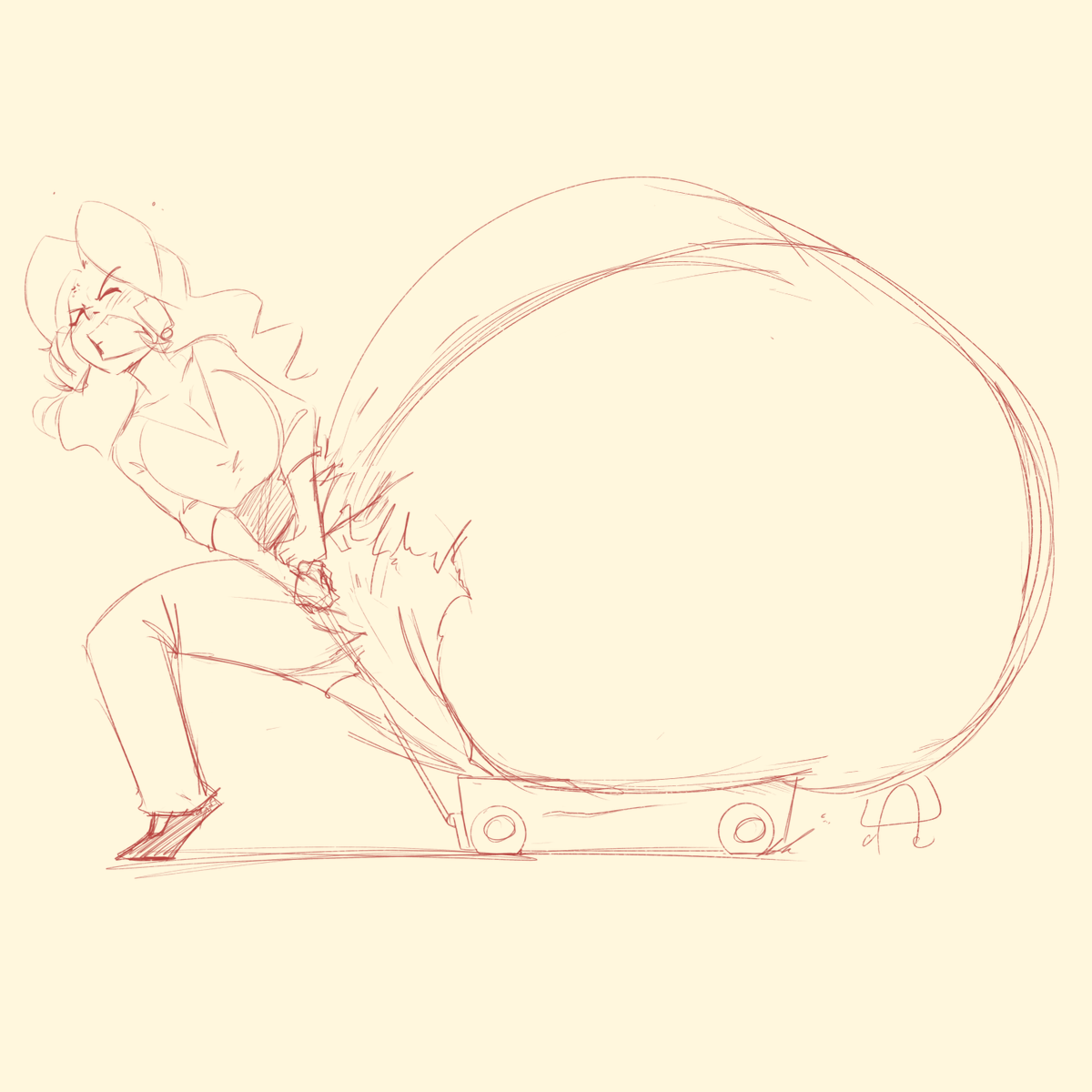MooseTracks8008's tweet photo. Autumn is draggin' a wagon.

CUZ JOKE.

(her left leg is trapped under ass inside the wagon, I promise I didn't forget it.)

Happy Birthday @TailBlazerArt https://t.co/XGvJVIkPU2