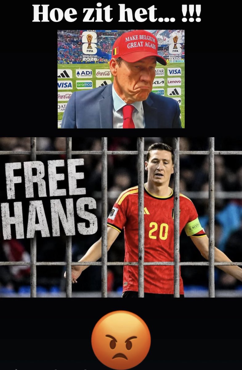 philvandewalle's tweet photo. Hoe zit het…???!!! 😡
@VanakenHans 
#worldcup2026 https://t.co/2ItTVVSRfy