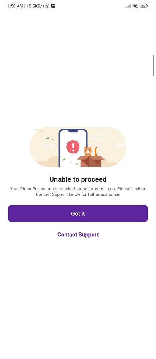 Riteshyhdxe's tweet photo. @PhonePeSupport 
@PhonePe  
Dear phope team Aap log mujhe bta skte ise  unblock hone me kitna years lgega toda jaldi btaiyega https://t.co/NMGDwRsGix