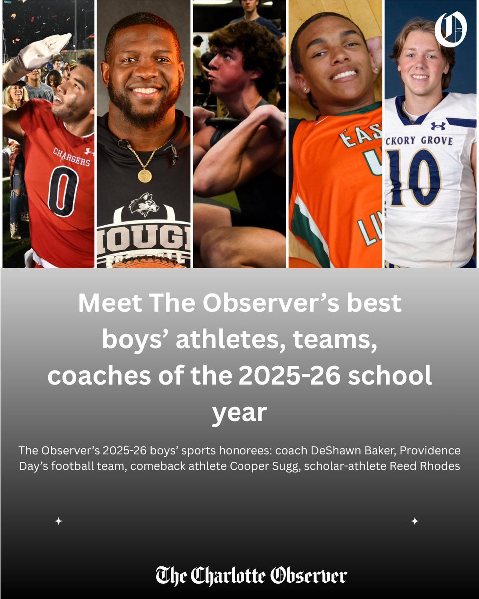 charlottepreps's tweet photo. Today, The Observer announces its boys' coach, team and athletes of the year.

https://t.co/z9Fk8ARFsr https://t.co/eY1OoKaBMv