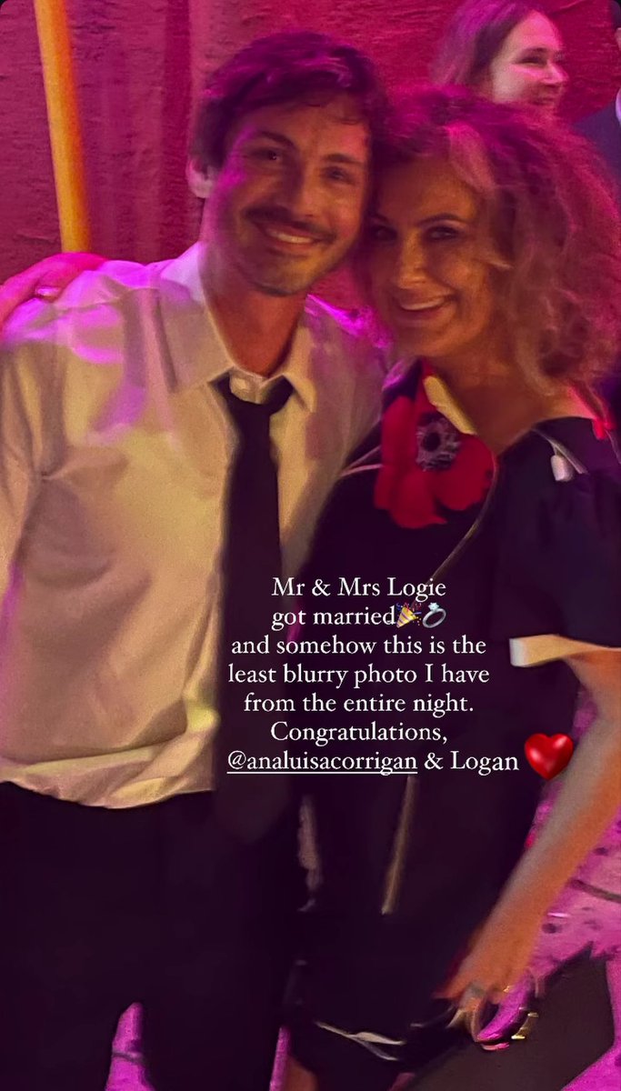 LermanUpdate's tweet photo. Logan Lerman is officially a married man 🥹 congrats Logan and Ana!!!! https://t.co/SEAfzBIUN2