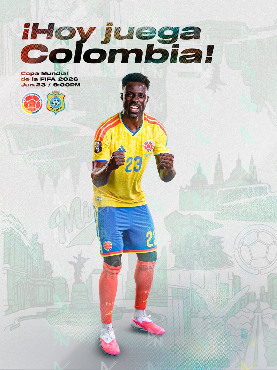 nacionaloficial's tweet photo. La ilusión continúa.

Hoy Colombia afronta un nuevo desafío mundialista, representando el orgullo, la pasión y el sentimiento de millones de colombianos.

¡VAMOS, SELECCIÓN! https://t.co/EpzF6pby82