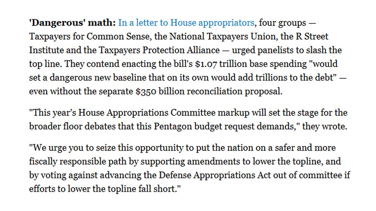 taxpayers's tweet photo. Thanks to @LeoShane &amp; @connorobrienNH for highlighting this in @POLITICOPro’s Morning Defense newsletter! https://t.co/lKM2LRwslQ