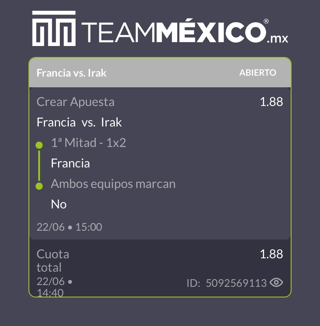 HugaPicks's tweet photo. #france vs #iraq 
#mundialdefútbol2026 https://t.co/aZFhzHqvVn