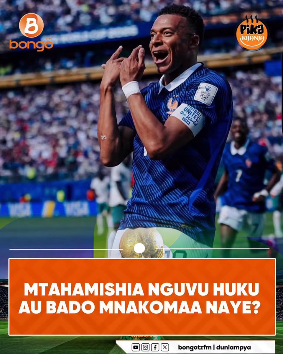 BarakaEnock_'s tweet photo. Mpaka Sasa Kylian Mbappe ana Jumla ya magoli 14 kwenye fainali za Kombe la Dunia akiwa nyuma ya Messi kwa magoli 4 na saa 6:00 Usiku leo anaingia dimbani dhidi ya Iraq.

Je atavunja rekodi ya Messi kwenye Kombe hili ya Dunia mwaka huu?

✍️| https://t.co/PHiOrqN8Hv