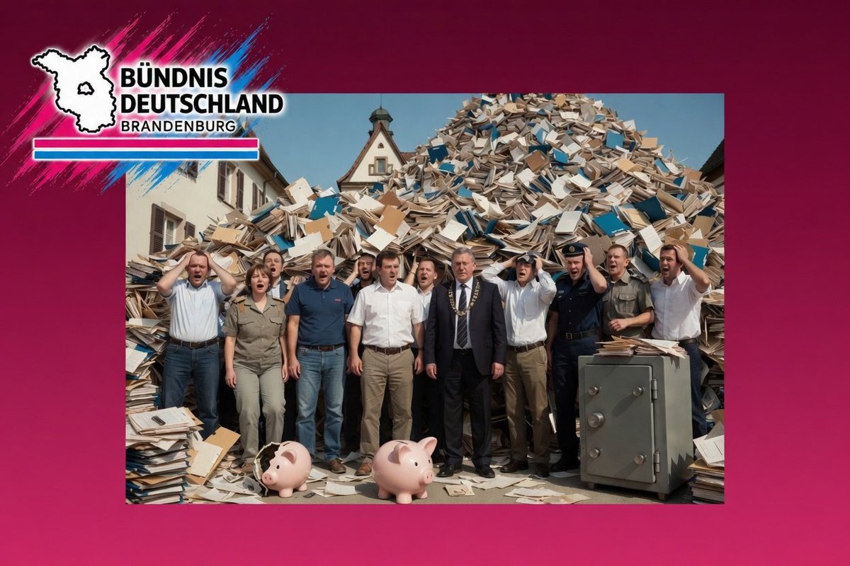BuendnisBB's tweet photo. Bund und Länder stellen die Kommunen mit fortlaufend neuen Vorgaben vor erhebliche Herausforderungen, ohne dabei die notwendigen finanziellen Mittel oder eine klare Strategie bereitzustellen.

/MAG
*Bild KI https://t.co/vq036JSTpT