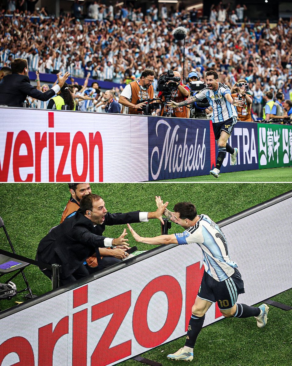 WeAreMessi's tweet photo. What a celebration 😍 https://t.co/ECvsGzzIVg