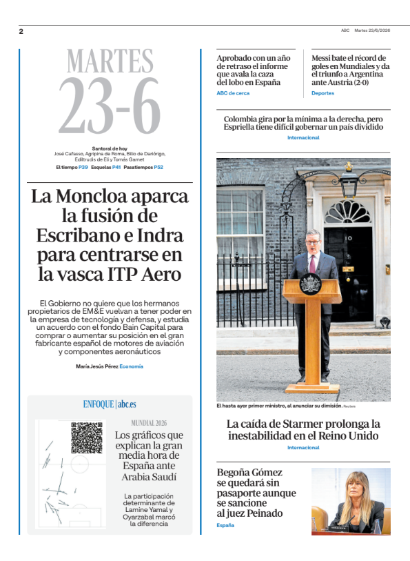 abc_es's tweet photo. La portada y la Dos de ABC. Pronto, en
@abckioskoymas https://t.co/2GWEpENvLU