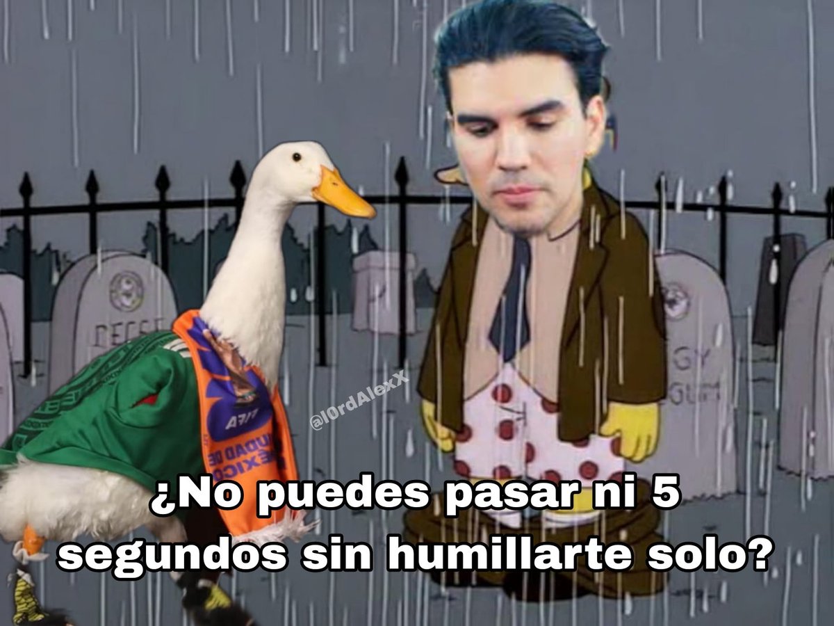 l0rdAlexX's tweet photo. Les hice un meme, a propósito del pato Merlín y su visita a la Mañanera. 😅 https://t.co/XP4jKluyJU