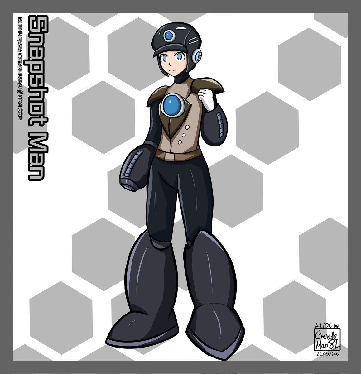 g81returns's tweet photo. Snapshot Man is an photography robot, a Mega Man OC I made back in 2024.
Cam Snapshot is his civilian (non-armour) form!
#art #artmoots #oc #originalcharacter #megaman https://t.co/VBjKFh54uX