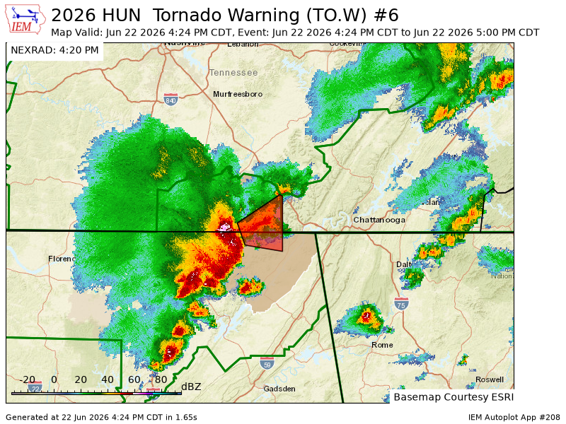 CamutoWHNT's tweet photo. HUN issues Tornado Warning [tornado: RADAR INDICATED, hail: 0.00 IN] for Jackson [AL] and Franklin [TN] till 5:00 PM CDT https://t.co/dlTtLThoAL https://t.co/ezNJ74Yc7B