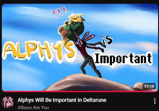 Twiins_iink's tweet photo. Allison made a video about Deltarune and you all should watch it!
(link in reply) https://t.co/YtUVdAcWTg