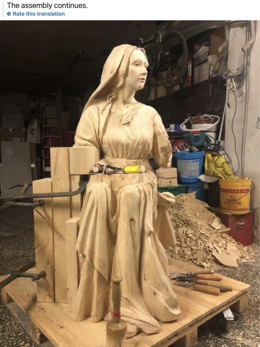 wrwassociation's tweet photo. Chainsaw carving in progress, another chainsaw’n carving complete with great detail. A beautiful carving of what I think is a Jack Russell waiting for his owner to take him for a walk a great little carving https://t.co/ZEZmSlMxtp