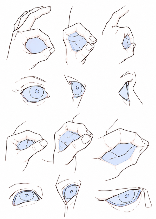 BearDesignX's tweet photo. The eye is a sphere you're holding, not a shape you're drawing. https://t.co/OCoco2v0HF