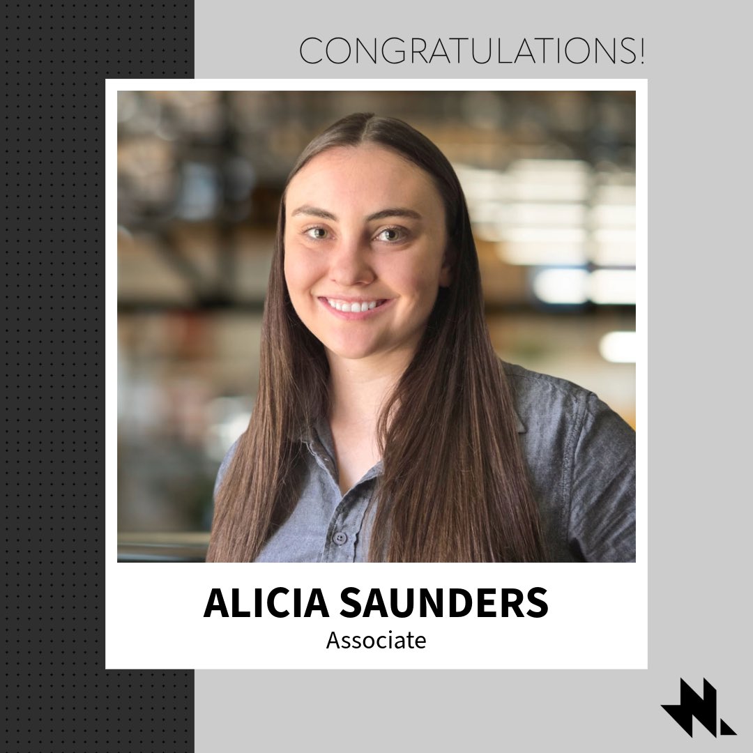 NWLArchitects's tweet photo. Congratulations to Alicia Saunders on two exciting milestones!
 
Alicia has recently earned her architecture license in both Utah and North Carolina. Additionally, we’re thrilled to announce that she has been promoted to Associate. Please join us in congratulating her! https://t.co/qjoqaNfJoZ