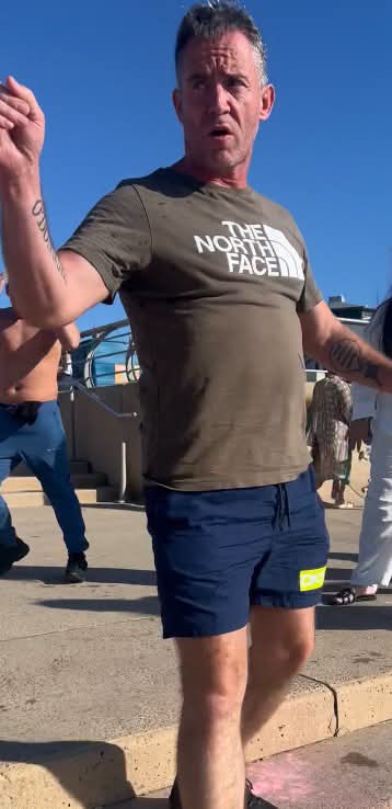 I_amMukhtar's tweet photo. Blackpool Police have launched a manhunt for two men who racially abused a woman and pushed her down a set of stairs at South Pier Promenade in Blackpool on the 29th of May 2026.

It happened around 6 :11 PM.

Let's make them famous. https://t.co/WNNSYZIBaF