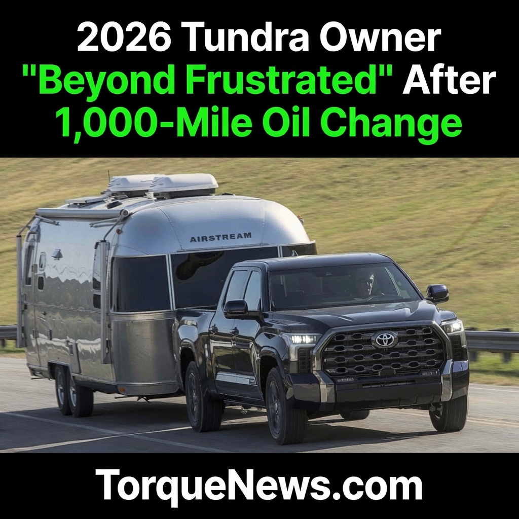 torquenewsauto's tweet photo. A brand-new 2026 Toyota Tundra owner brought his truck in for a routine, precautionary 1,000-mile oil change. Hours later, it was riding on the back of a flatbed with smoke pouring from the tailpipe. Here is the critical mechanical warning every new Tundra owner needs to know. https://t.co/GQpy7Noasc

Question: When you pick your truck up from a dealership service department, do you actually pull the dipstick to check their work before driving off the lot, or do you trust that the certified technicians got it right?