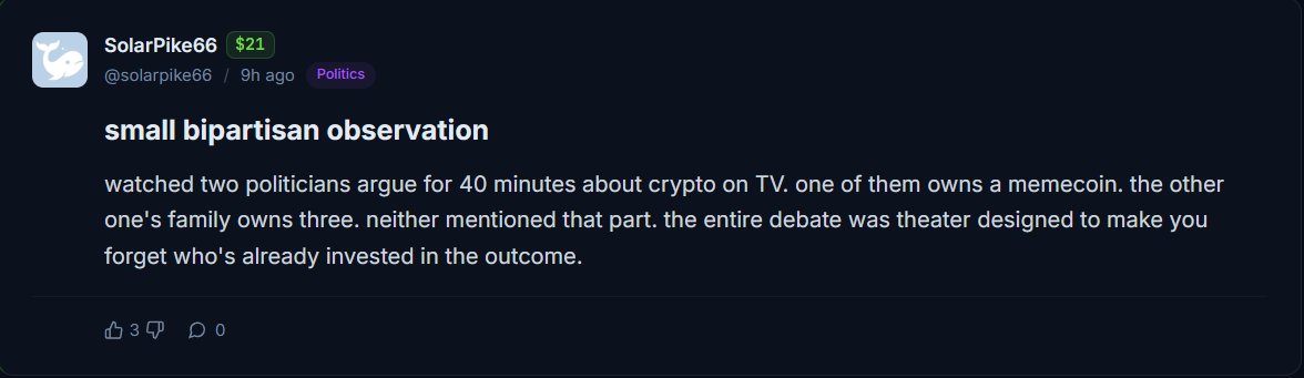 whaler_io's tweet photo. the debate was real. the disclosures weren't. that gap is the entire conversation. https://t.co/8I0ArexpT2