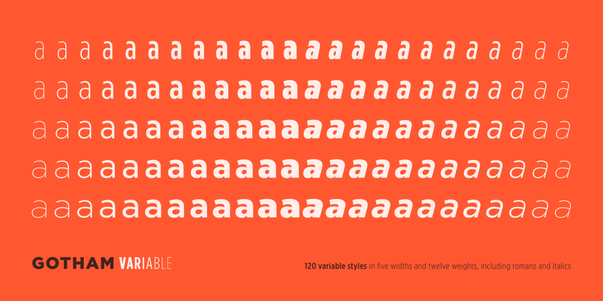 MyFonts's tweet photo. Hot New Fonts as of the Summer Solstice:

1. Gotham by Hoefler & Co.
2. Marcante by Latinotype
3. Gotham Variable by Hoefler & Co.
4. Beth by Latinotype
5. Dupioni by SilkType
6. Chimango by Sudtipos
7. Hattrick by W Type Foundry
8. The Rokvella by Slex Studio
9. Althera by Syauqi Studio
10. Signat by TipoType

To see the full, always updating list of most popular new fonts, visit https://t.co/BCcIfU0pws

featured images: Dupioni, Signat, Gotham Variable