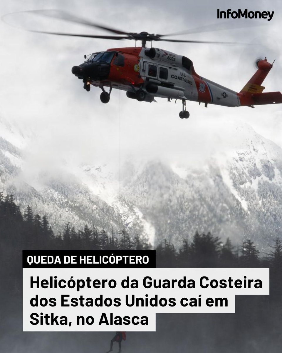 infomoney's tweet photo. Um helicóptero MH-60 Jayhawk da Guarda Costeira dos EUA caiu nesta segunda (22) na região de Sitka, no Alasca. 

Leia mais no site do InfoMoney.

Foto: Divulgação/U.S Guard Coast

#Helicóptero #QuedadeHelicóptero #EUA #Alasca https://t.co/dVhShbOf2r