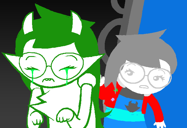 JadesEvolution's tweet photo. i performatively hate jadesprite but genuinely i really do like her as a character for the brief time shes on screen. 

yes she cries a lot but i think this scene to me is such a big character moment for jade where its one of the first big times we see her truly snap https://t.co/9o8tIRuODF