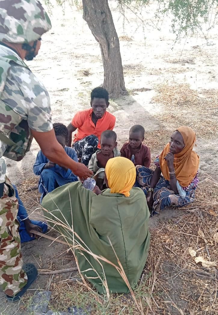 HQNigerianArmy's tweet photo. TROOPS OF OPERATION HADIN KAI RESCUE CAPTIVES IN KANGARWA

The Joint Task Force (North East), Operation HADIN KAI (OPHK), has recorded yet another significant humanitarian success with the rescue of over 47 persons, mostly women and children who were held captive by ISWAP terrorists in Kangarwa, Kukawa Local Government Area of Borno State on 20 June 2026. 

The successful rescue operation was made possible through sustained aggressive pressure and relentless offensive operations conducted by OPHK troops against ISWAP enclaves in the Lake Chad region. The unrelenting ground and air offensives forced the terrorists to abandon their positions in confusion, enabling the victims to escape from prolonged captivity. 

The rescued persons are currently being seen by medical professionals at a secure location. Necessary humanitarian support is being provided in coordination with relevant agencies to facilitate their eventual reintegration. 

This rescue further highlights the commitment of OPHK troops to not only degrade terrorist capabilities but also to secure the release of innocent civilians held against their will. The Theatre Command reaffirms its resolve to sustain offensive operations, dismantle remaining ISWAP networks and restore peace and normalcy across the North East region.

MOHAMMED GONI 
Captain 
Acting Military Information Officer 
Headquarters Joint Task Force North East Operation HADIN KAI
22 June 2026