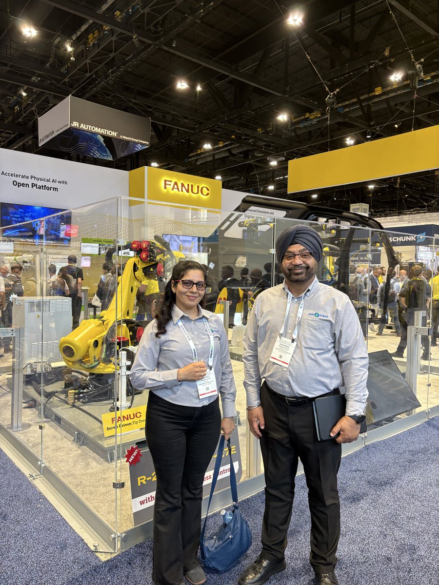 Innostrat_Sol's tweet photo. What a start to Automate Chicago 2026.
Day 1 was all about conversations, collaboration, and discovering new opportunities for automation excellence.

We were especially delighted to catch up with Sree from Alkegen — moments like these make the event worth it. https://t.co/mVjJCBliDH