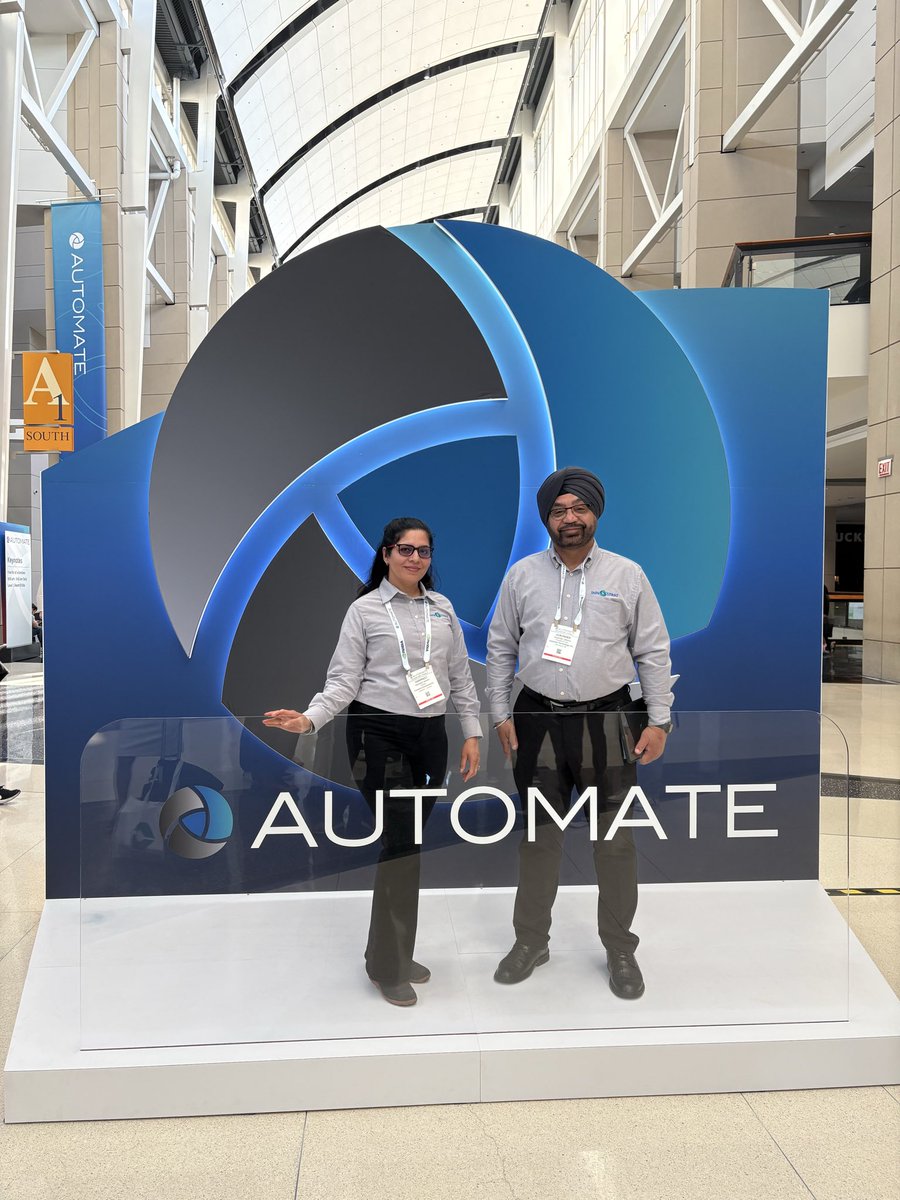 Innostrat_Sol's tweet photo. What a start to Automate Chicago 2026.
Day 1 was all about conversations, collaboration, and discovering new opportunities for automation excellence.

We were especially delighted to catch up with Sree from Alkegen — moments like these make the event worth it. https://t.co/mVjJCBliDH