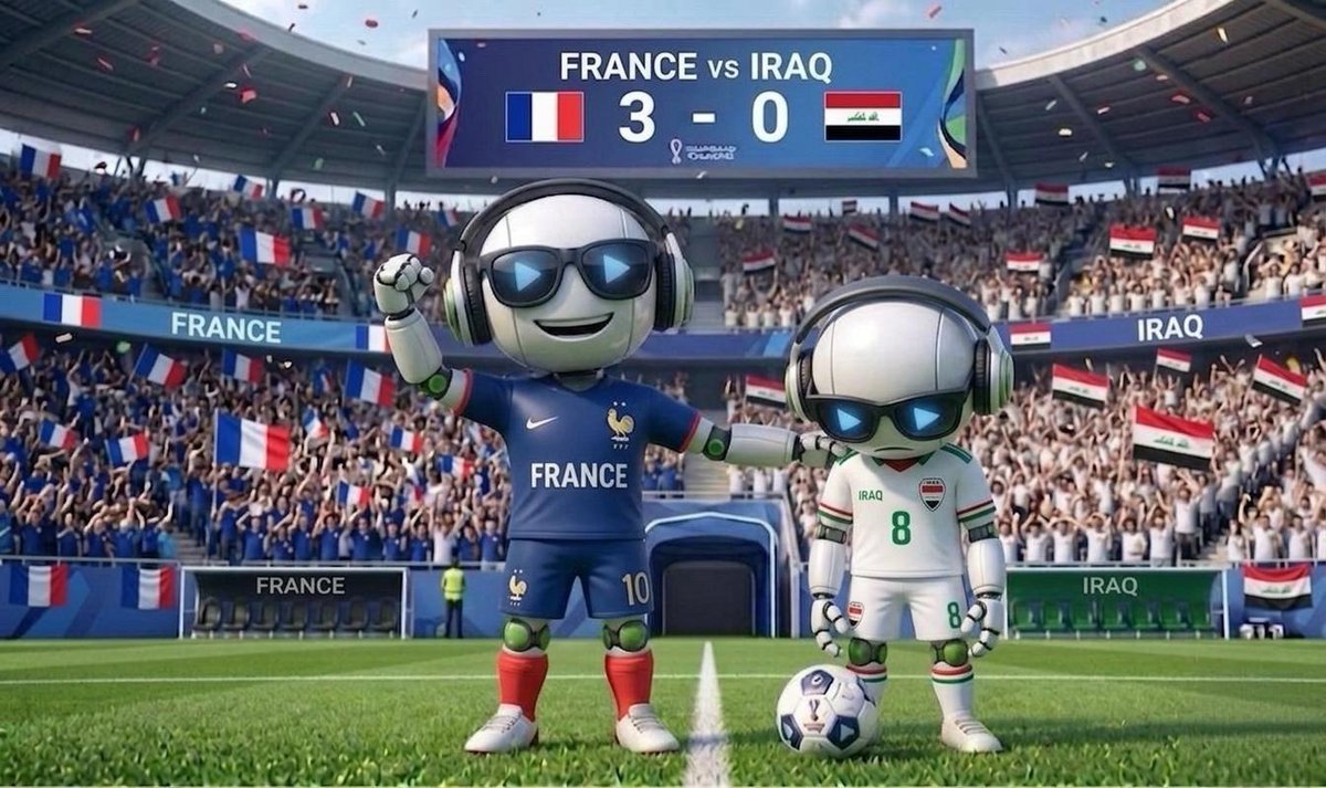 AiXovia's tweet photo. 🇫🇷 France defeats Iraq 3-0! ⚽⚽⚽

Three goals on the pitch, three buybacks in the market! 🔥

#Aixplay is keeping its promise and executing a 500,000 AIXPLAY buyback for every goal scored.

✅ Total buyback: 1,500,000 AIXPLAY 🚀

Football excitement meets ecosystem growth. 💎

#France #Iraq #WorldCup #Buyback #AIX #Crypto #Aixplay
