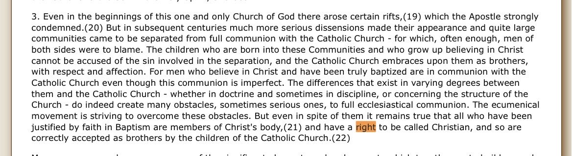 Axlex23832's tweet photo. @lelzking @Catholicizm1 Vatican II says otherwise https://t.co/YQqGXmZHti