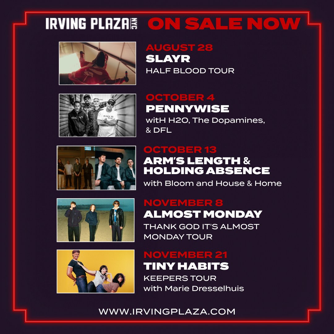 IrvingPlaza's tweet photo. High five✋🎟️ https://t.co/chx1Ozc8Hw https://t.co/HtTBXZjdHH