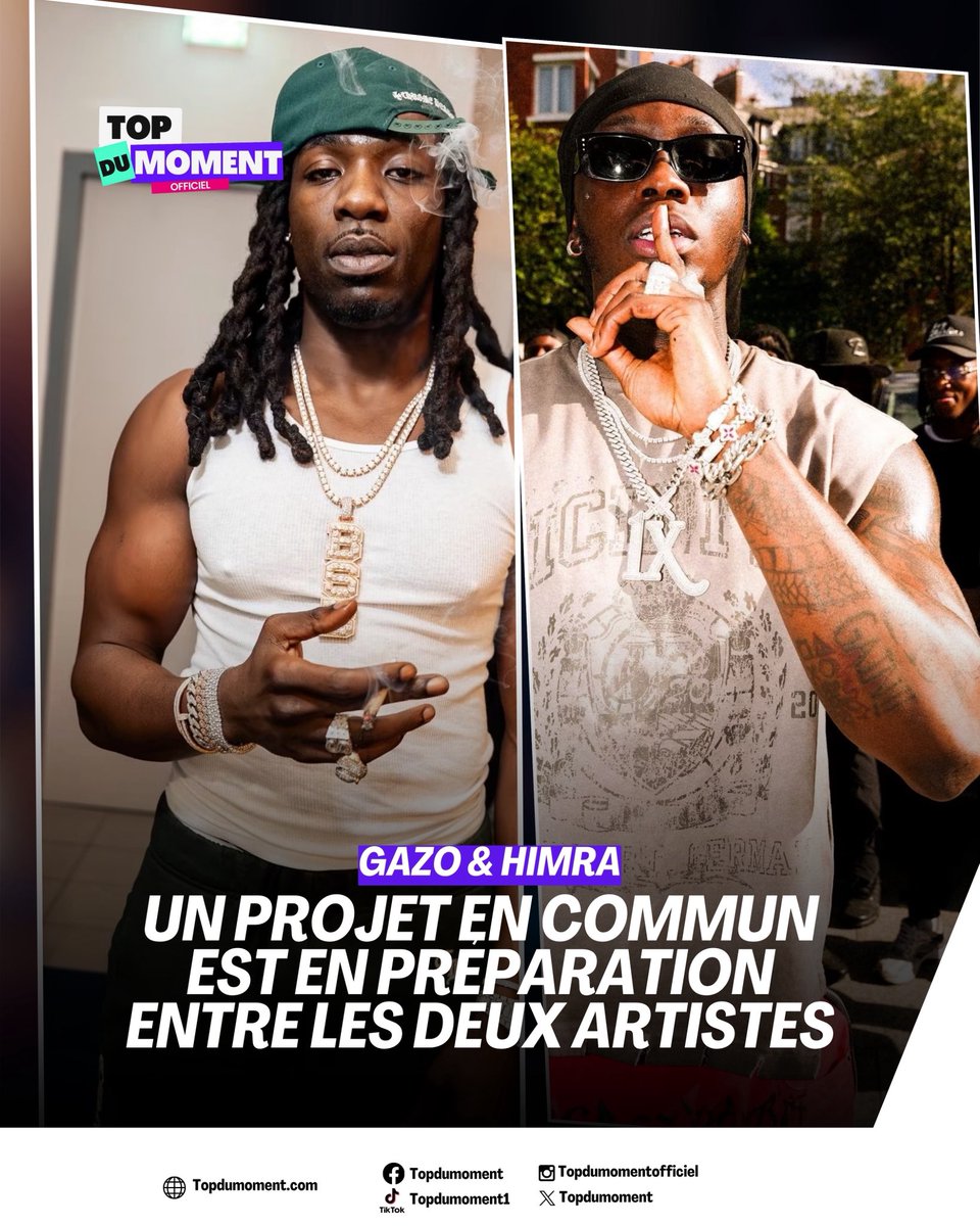 topdumoment1's tweet photo. 🇫🇷🇨🇮Gazo x Himra : un projet commun en approche https://t.co/tRBKL5tVYP