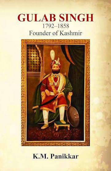 dogra_ns's tweet photo. Raja Gulab Singh refused to join the quest of Maharani Jind Kour and Wazir Lal Singh after his Son, Nephew Hira Singh Dogra and Pandit Jhalla were murdered by Jind Kour and Lal Singh. Raja Gulab Singh told Jind Kour not to cross River Satluj abd confront Britishers as there was an agreement signed by Maharaja Ranjit Singh with Britishers not to cross River Satluj. She went ahead against the wise advice and lost. 

Jind Kour and Dalip Singh were protected by Raja Suchet Singh(Brother of Raja Dhyan Singh) which she wanted to be a Wazir by replacing Hira Singh Dogra. Raja Suchet Singh was murdered by Pandit Jhalla. 

After loosing two sons, two brothers and a nephew to Lahore Darbar even britishers wrote in their books that Maharaja Gulab Singh was  loyal to Lahore Darbar. 

The real betrayal came from Lal Singh Wazir who gave land between River Ravi and River Jehlum to Britishers in lieu of the war indemnity of 100,000 Sterlings asked by Britishers. This land was the Difra region and Jigirs of Raja Hira Singh, Raja Gulab Singh, Raja Dhyan Singh and Raja Suchet Singh. All Dogra land was given. 

Maharaja Gulab Singh who was a a great leader requested Britishers to give him Dogra land and he will pay for it.  It was not a Gift but he paid 75 Lakh Nanakshahi to buy back his ancestral land. Read this book to know more about how Dogras were the strongest pillars of Lahore Darbar which tumbled the moment Dogras were eliminated from Lahore Darbar.