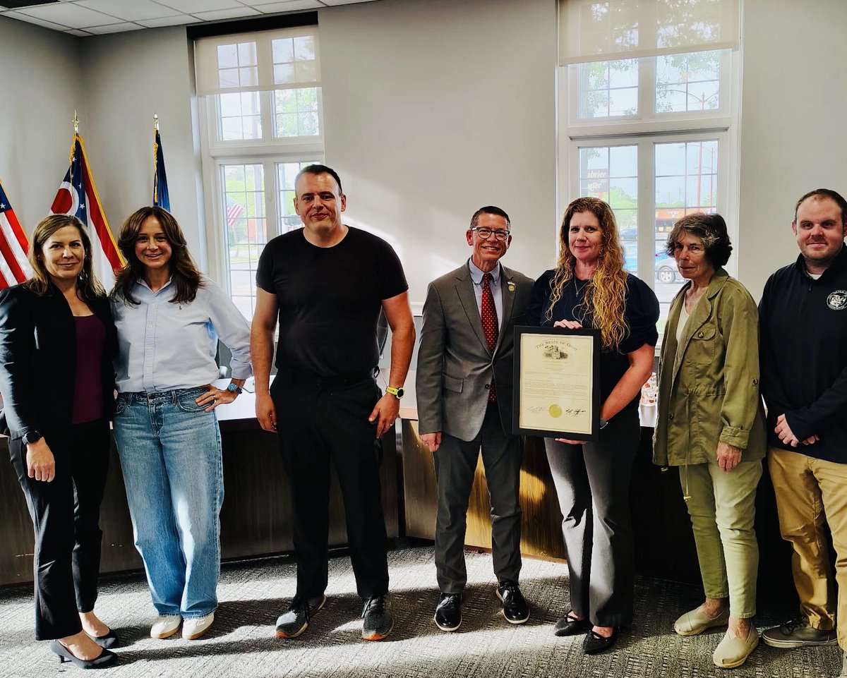 ParmaHts's tweet photo. Ohio State Representative Sean @BrennanforOhio presented a proclamation at our council meeting tonight to mark the anniversary of @ParmaHts’ incorporation📜 & provided a Statehouse update. 🏛️📢 Thank you for marking this occasion and keeping us informed!🤝🏻 #PartnershipInAction https://t.co/bzIL7jqT2N