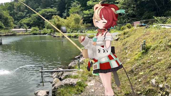 KAI_YOU_ed's tweet photo. VTuber熊乃ベアトリーチェの外ロケ、先端技術が導入される
https://t.co/DkxDTnb0wJ

バンナム関連企業2社がVTuber事業で業務提携──その第1弾として、VTuberグループ「MEWLIVE PROJECT」0期生・熊乃ベアトリーチェさんの3D釣りロケ動画が公開されました🐟 https://t.co/ilclH0qwbR