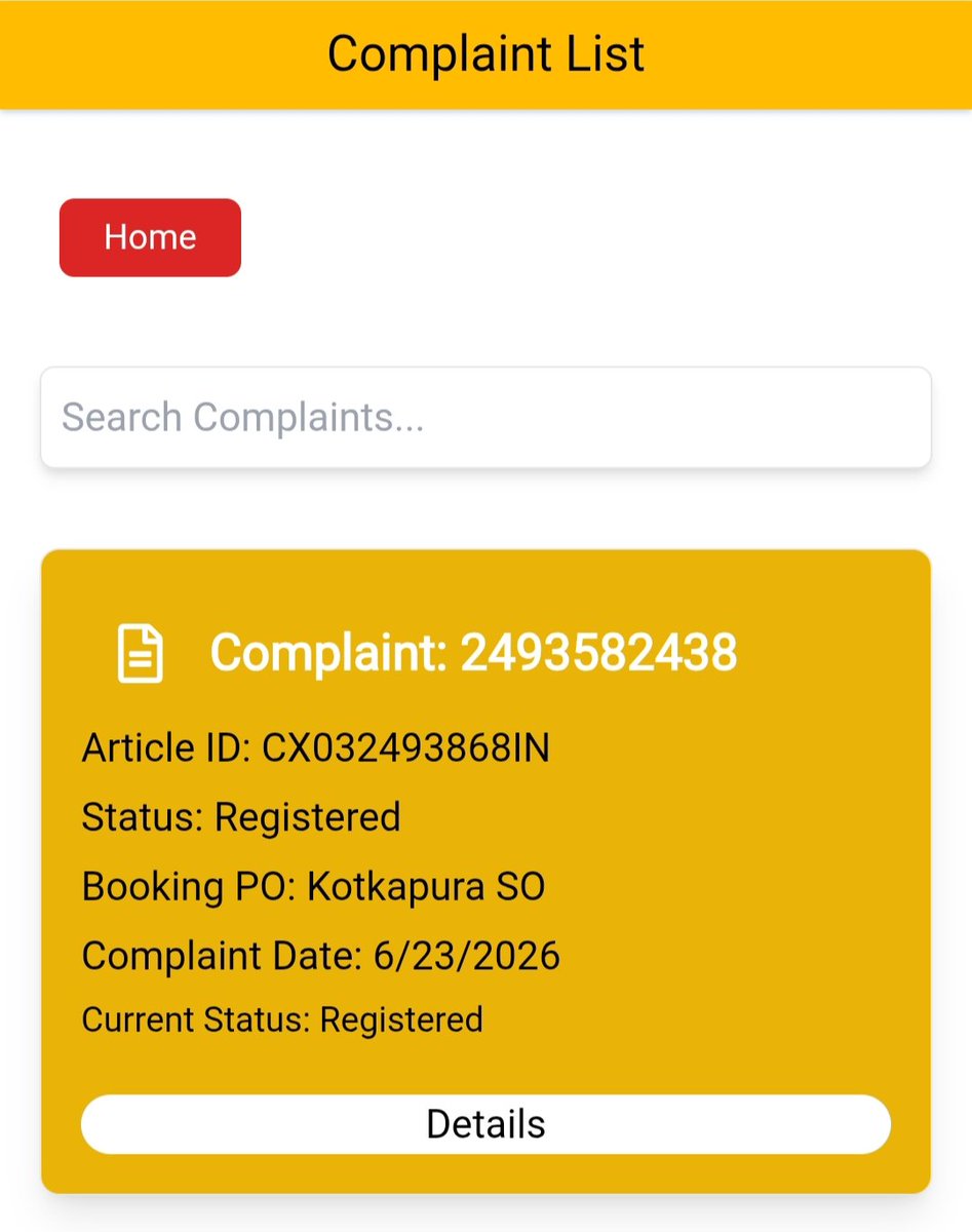 WikiHelp_Inc's tweet photo. @IndiaPostOffice मेरा पार्सल (CX032493868IN) अभी तक डिलीवर नहीं हुआ है और मैंने शिकायत (2493582438) भी दर्ज कराई लेकिन उस पर भी कोई कार्रवाई नहीं हुई। कृपया इस पर तुरंत संज्ञान लें और समस्या का समाधान करें। @JM_Scindia @AmritMahotsav #IndiaPost #DakSewaJanSewa #BycottIndiaPost https://t.co/HhPDMzajZS