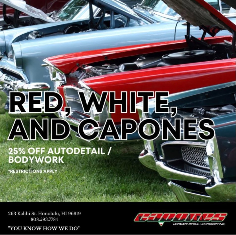 caponesdetail's tweet photo. Check out our special and stop by the shop. YOU KNOW HOW WE DO! https://t.co/kR3QkYHGIE