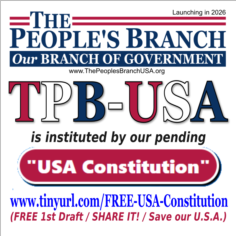 RealTPBUSA's tweet photo. @RL9631 Hi @RL9631 !
Can we (@RealTPBUSA) join?
Thanks for following us back and
letting us know. Here's a 1st draft of our 
“USA Constitution” to save our U.S.A.:
https://t.co/EIev7TVUxg
See the Bill of Fundamental Rights (pp.2-3).
Feel free to share it! https://t.co/Y1ARkKAvNJ