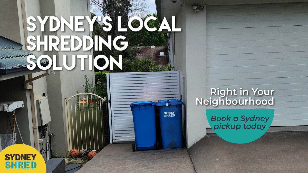 SydneyShred's tweet photo. Sydney's Local Shredding Solution — right in your neighbourhood. 🏙️🔒 Don't risk your identity or business data by tossing old files in the bin. Get certified, secure shredding right where you live and work.

Book a local pickup today: https://t.co/Odzks8Osv0

#BusinessSydney https://t.co/08ipDVAmqb